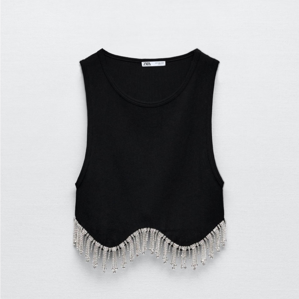 Zara Seamless Rhinestone Top